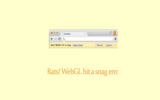 webgl hit a snag