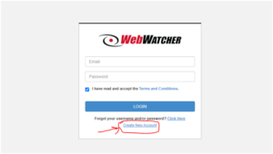 WebWatcher Login step