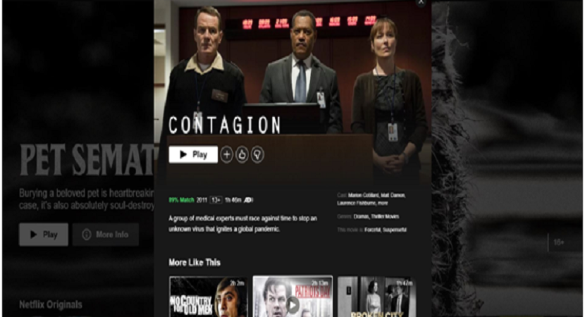 Contagion on Netflix